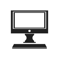 modern screen computer monitor technology vector illustration