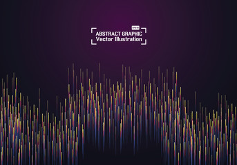 Lines composed of glowing backgrounds, abstract vector background