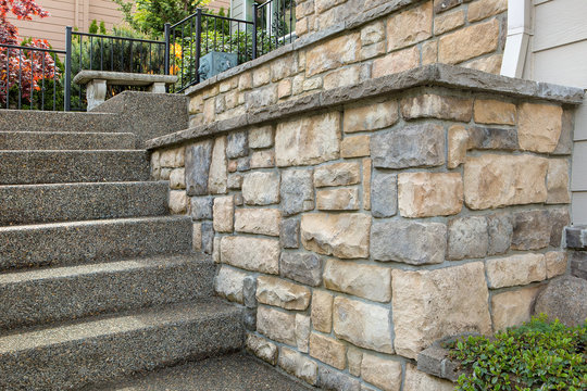 Cultured Stone Work on House Front