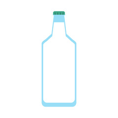 milk glass bottle icon image vector illustration design 