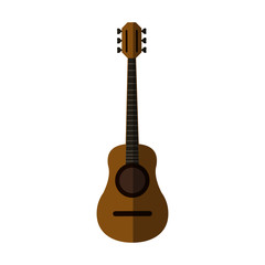 Naklejka premium acoustic guitar icon image vector illustration design 