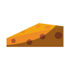 chesse slice icon image vector illustration design 