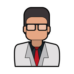 male medical doctor icon image vector illustration design 