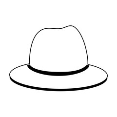 classic hat icon image vector illustration design 
