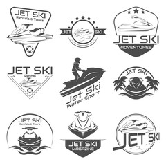 Set Logo jet ski, scooter