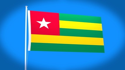 the national flag of Togo
