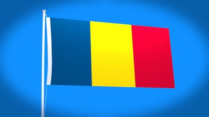 the national flag of Chad