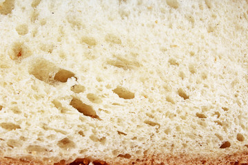 Bread macro close up.