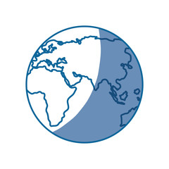 World earth isolated icon vector illustration graphic design