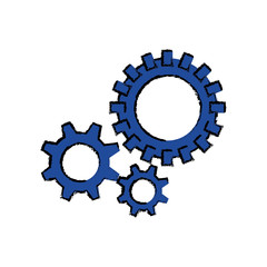 Gear machinery piece icon vector illustration graphic design
