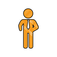 Businessman executive profile icon vector illustration graphic design