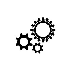 Gear machinery piece icon vector illustration graphic design