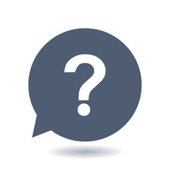 Question mark sign icon. Help symbol. FAQ sign. Flat design style. 