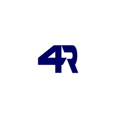 number 4R logo vector