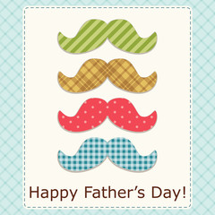 Festive retro greeting card for Father's day