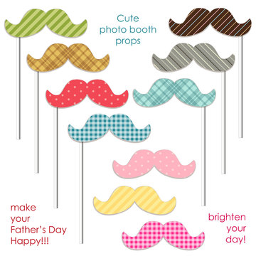Cute photo booth props to make your Father's Day really happy
