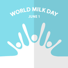 Cute banner for World Milk Day