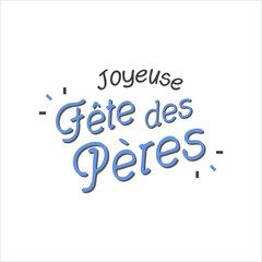 Naklejka na ściany i meble Carte Fête des Pères