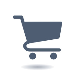Flat icon of shopping chart. Add a product to the cart.
