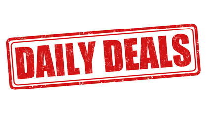 Daily deals sign or stamp