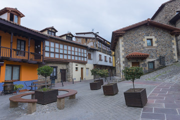 The village of potes in cantabria, spain