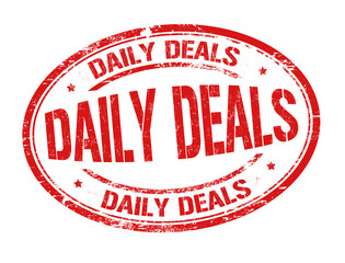 Daily deals sign or stamp