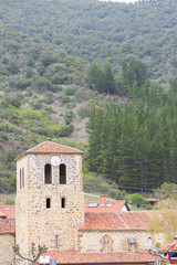 The village of potes in cantabria, spain