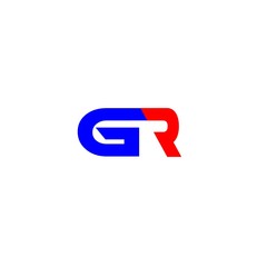 letter GR logo vector