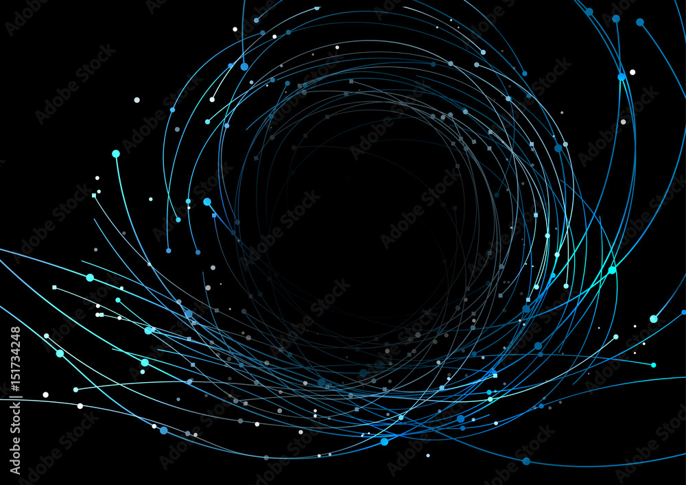 Poster vector background abstract technology communication data science