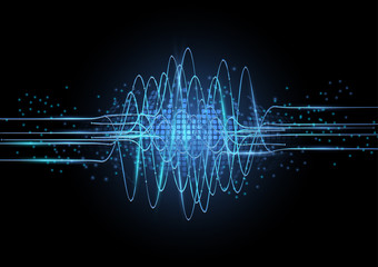 vector background abstract technology communication data Science