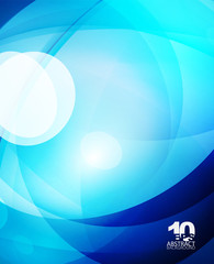 Glossy glass shiny bubble abstract background, wave lines