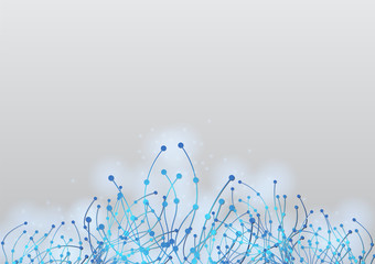 vector background abstract technology communication data Science