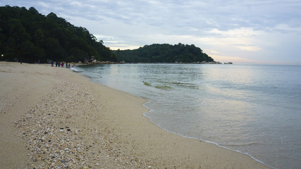 BEAUTIFUL VIEW ON THE SIDE BEACH BLUE OCEAN