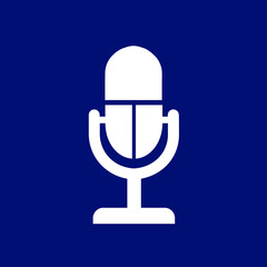 Speaker icon. Live music sign. Flat design style. 