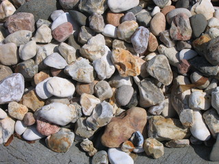 Kiesel am Strand