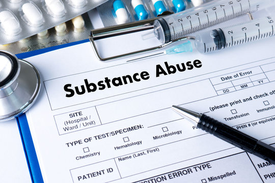 Substance Abuse Doctor Hand Working Professional Doctor