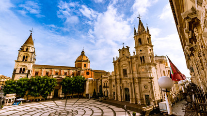 view of the square acireale