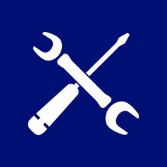 Repair Icon. Service  symbol. Tools singn. Flat design style.