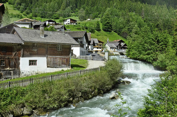 Fototapeta na wymiar Austria, Tirol, homes