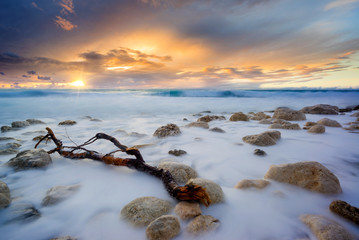 Pefkoulia beach in Lefkada Greece