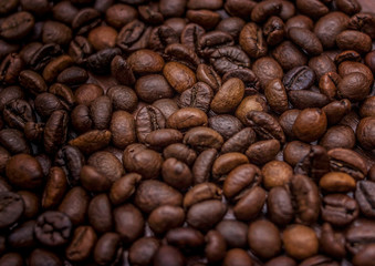 A lot of coffee beans, background, screensaver.