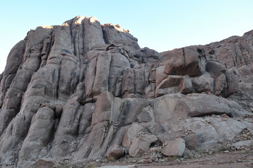 Trekking down Mt. Sinai