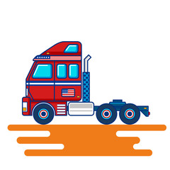 Industrial transportation vector set for construction, shipping, carrying and logistics needs