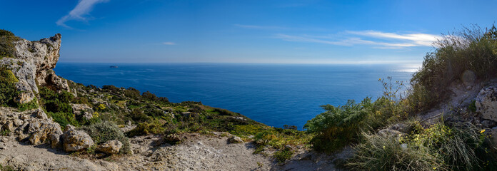 Bizarre Felslandschaft an den Dingli Cliffs auf Malta