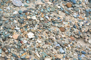 pebble at the sand