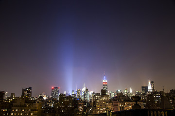 Fototapeta na wymiar New York Night Skyline