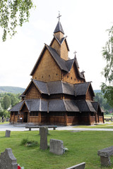Fototapeta na wymiar Stave Church Heddal Norway