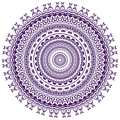 Colorful bright vector illustrated mandala.