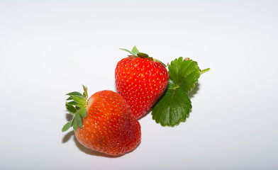 Erdbeeren auf Hintergrund 