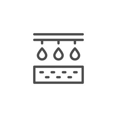 Irrigation line icon